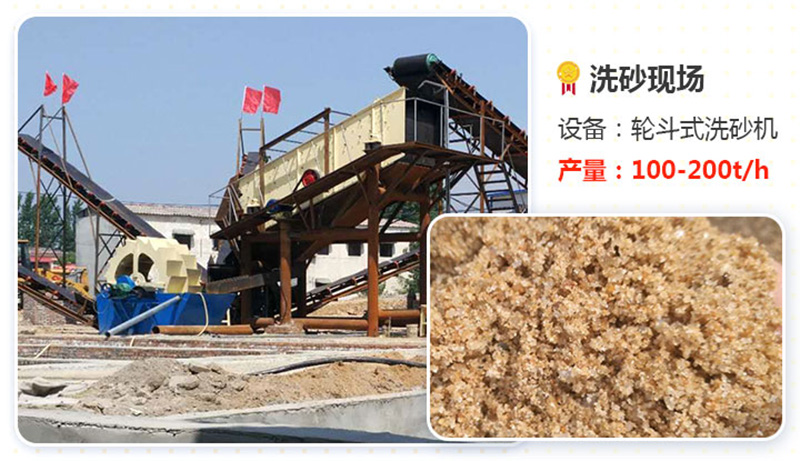輪式洗砂機(jī)產(chǎn)量高、效果好
